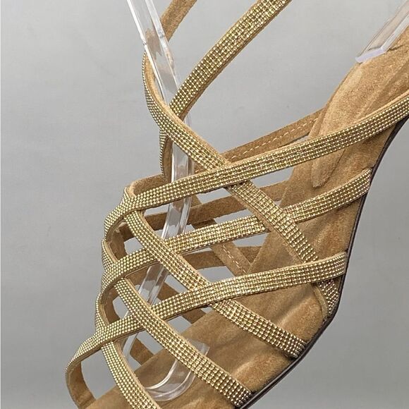 Brunello Cucinelli Monili Cage Square Toe Slingback Sandal size 38 - Picture 8 of 13